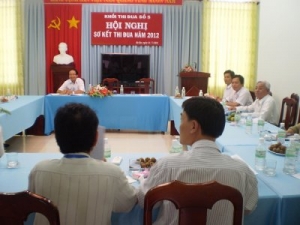 KHỐI 05 TIẾN HÀNH HỘI NGHỊ XÉT THI ĐUA KHEN THƯỞNG KHỐI VĂN HÓA - XÃ HỘI