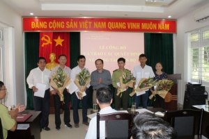 Lễ công bố và trao các quyết định về công tác cán bộ lần 3 năm 2018