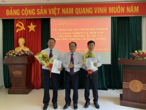 Lễ trao quyết định bổ nhiệm và giao nhiệm vụ chức vụ Trưởng phòng tại Vườn quốc gia Côn Đảo