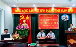Đại hội đảng viên Chi bộ Khối Văn phòng và Chi bộ Hạt Kiểm lâm, nhiệm kỳ 2020 - 2022