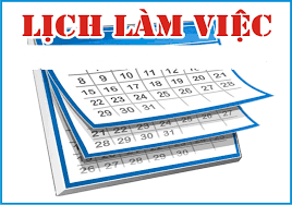 Lịch làm việc từ ngày 27/3/2023 đến ngày 01/4/2023