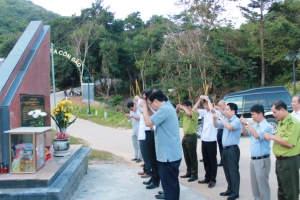 Đồng chí Nguyễn Hồng Lĩnh - UV.BCH TW Đảng - Bí thư Tỉnh ủy thăm và chúc tết Vườn quốc gia Côn Đảo