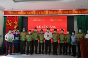 Bế giảng lớp “Tập huấn, diễn tập phòng cháy chữa cháy rừng cho lực lượng Kiểm lâm Vườn quốc gia Côn Đảo” năm 2021