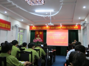 Công bố các quyết định về công tác cán bộ năm 2020