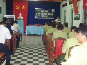 HỘI NGHỊ ĐẠI BIỂU CCVC VƯỜN QUỐC GIA CÔN ĐẢO NĂM 2009